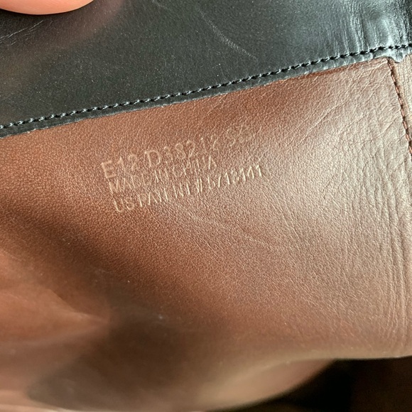 Cole Haan NikeAir Tall Knee High Riding Black Brown Leather Boots Women’s 9B - Picture 13 of 16